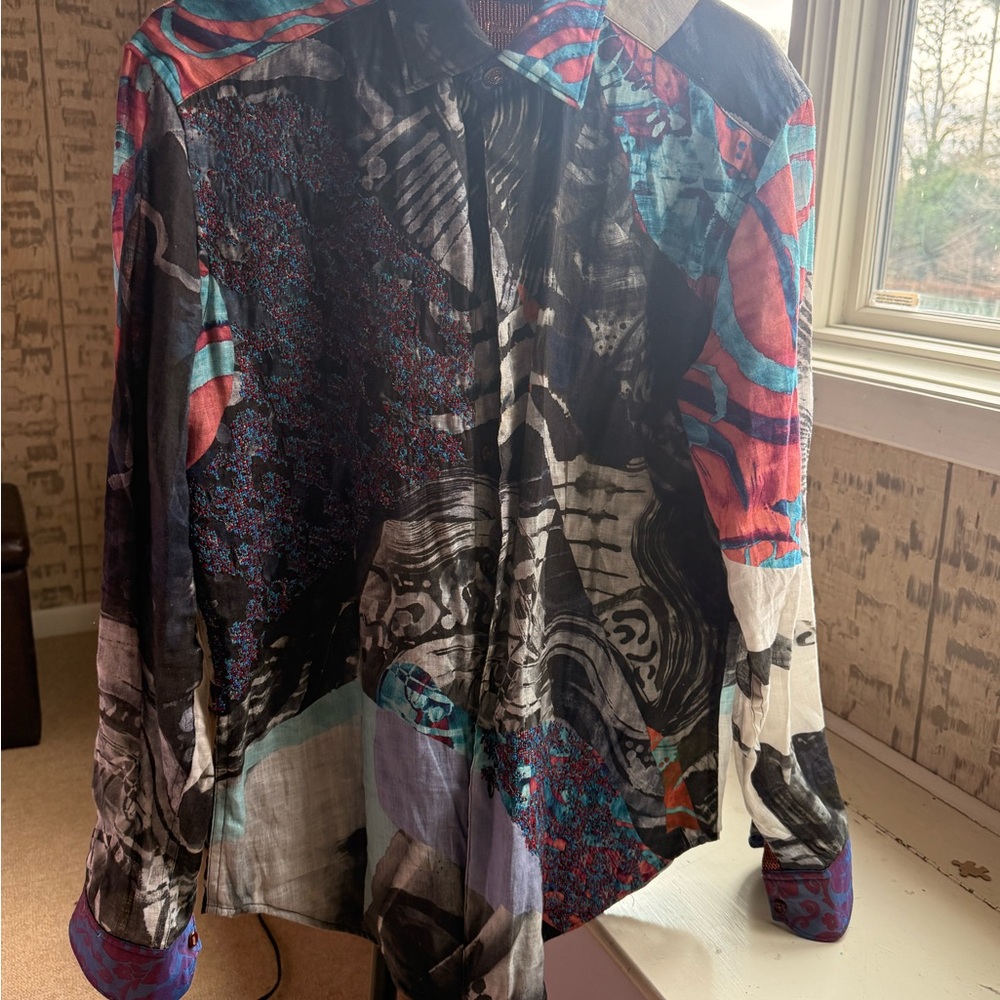 Robert Graham Artistic Multicolor Dress Shirt